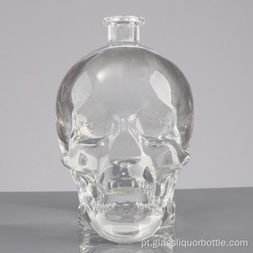 Garrafas de vidro personalizadas do crânio